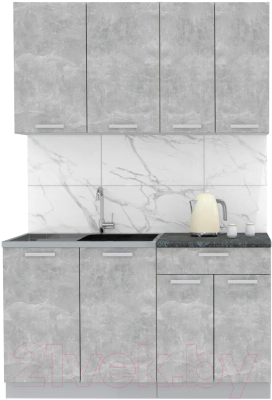 Готовая кухня Интерлиния Мила Лайт 1.4 - фото