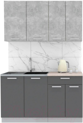 Готовая кухня Интерлиния Мила Лайт 1.4 - фото