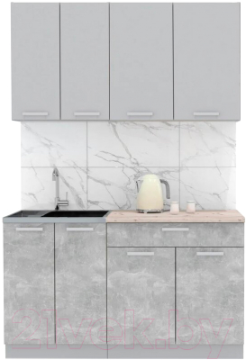 Готовая кухня Интерлиния Мила Лайт 1.4-60 - фото