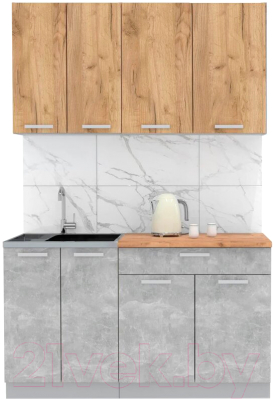 Готовая кухня Интерлиния Мила Лайт 1.4-60 - фото