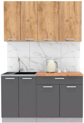 Готовая кухня Интерлиния Мила Лайт 1.4-60 - фото