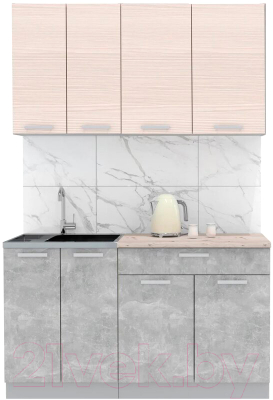 Готовая кухня Интерлиния Мила Лайт 1.4-60 - фото