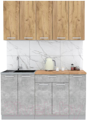 Готовая кухня Интерлиния Мила Лайт 1.5 - фото