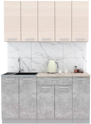 Готовая кухня Интерлиния Мила Лайт 1.5 - фото