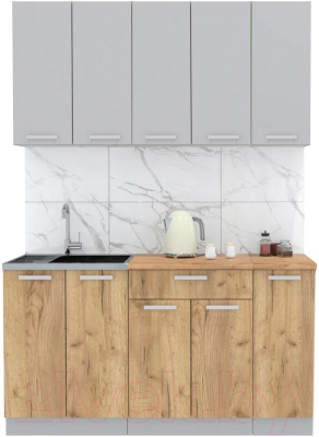 Готовая кухня Интерлиния Мила Лайт 1.5 - фото