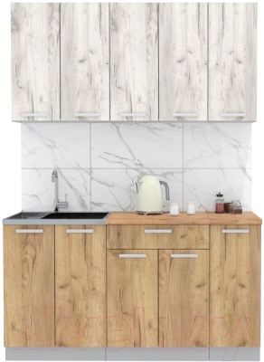 Готовая кухня Интерлиния Мила Лайт 1.5 - фото