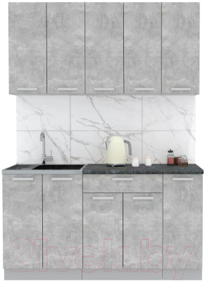 Готовая кухня Интерлиния Мила Лайт 1.5 - фото