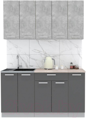 Готовая кухня Интерлиния Мила Лайт 1.5 - фото