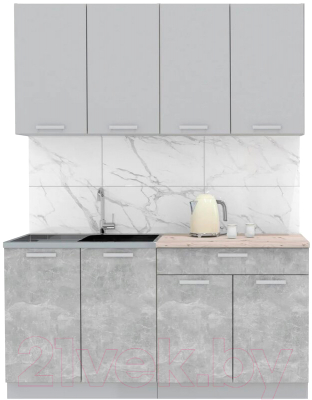 Готовая кухня Интерлиния Мила Лайт 1.6 - фото