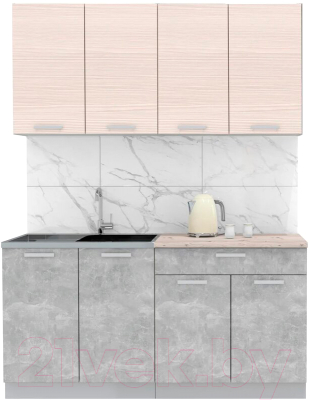 Готовая кухня Интерлиния Мила Лайт 1.6 - фото