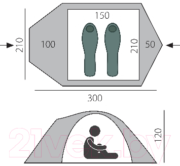 Палатка BTrace Challenge 2 / T0140