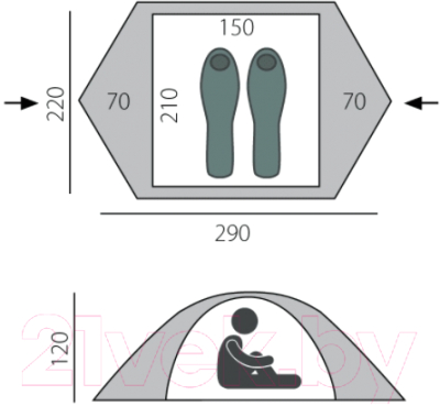 Палатка BTrace Point 2+ / T0504