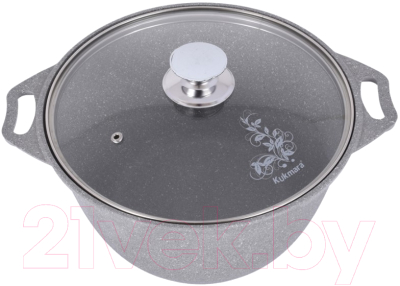 Кастрюля Kukmara кмс32а (светлый мрамор) - фото