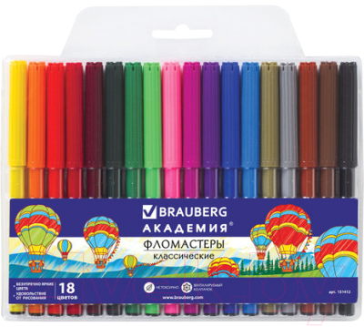 Фломастеры Brauberg Академия / 151412 - фото