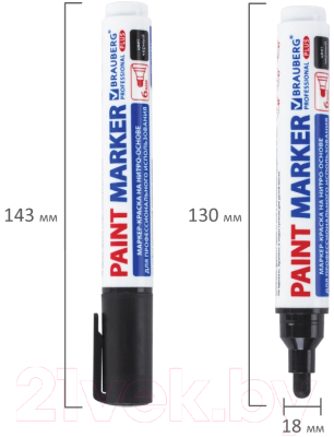 Маркер-краска Brauberg Professional Plus Extra / 151451