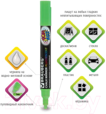 Маркер меловой Brauberg Pop-Art / 151532
