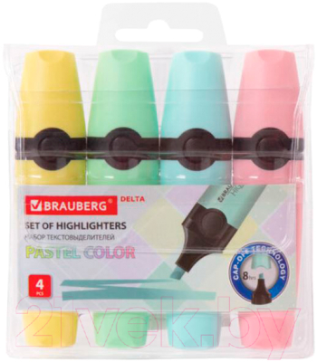 Набор маркеров Brauberg Delta Pastel / 151735 - фото