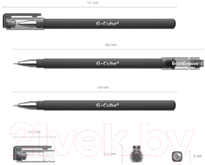 Ручка гелевая Erich Krause G-Cube / 46447
