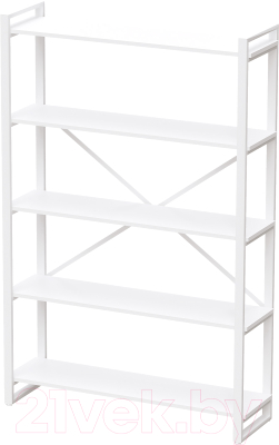 Стеллаж Millwood Neo Loft СН-4 Л (дуб белый Craft/металл белый) - фото