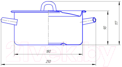 Кастрюля Сибирские товары С1610.П. С1610.3П.С1610*78