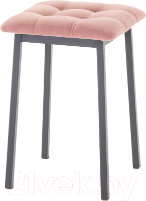 Табурет AMC Comfort 7.1.7 (ткань розовый/черный) - фото