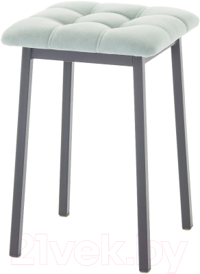 Табурет AMC Comfort 7.1.10 (ткань мятный/черный) - фото
