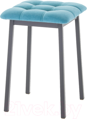Табурет AMC Comfort 7.1.13 (ткань бирюзовый/черный) - фото