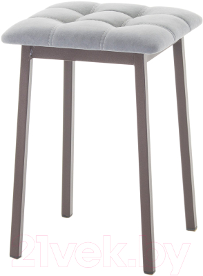 Табурет AMC Comfort 7.2.5 (ткань графит/коричневый) - фото