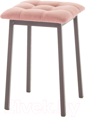 Табурет AMC Comfort 7.2.7 (ткань розовый/коричневый) - фото