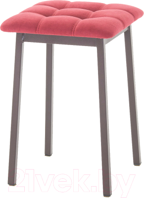 Табурет AMC Comfort 7.2.8 (ткань красный/коричневый) - фото