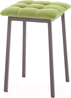 Табурет AMC Comfort 7.2.11 (ткань фисташковый/коричневый) - фото