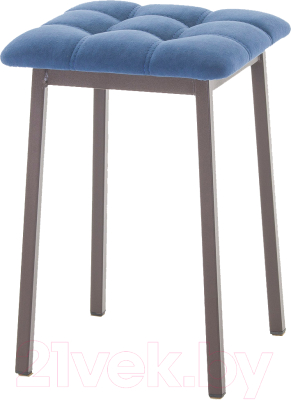 Табурет AMC Comfort 7.2.12 (ткань синий/коричневый) - фото