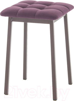 Табурет AMC Comfort 7.2.14 (ткань баклажан/коричневый) - фото