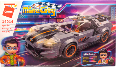 Конструктор Qman Гоночный автомобиль / 14014 - фото