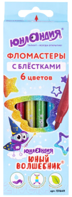 Фломастеры Юнландия Юный волшебник / 151649 - фото