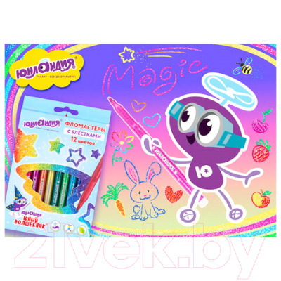 Фломастеры Юнландия Юный волшебник / 151650