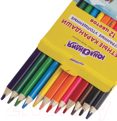 Набор цветных карандашей Юнландия Сказочный мир / 181370