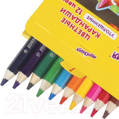 Набор цветных карандашей Юнландия Малыши-карандаши / 181376