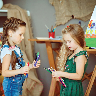 Набор цветных карандашей Юнландия Мир животных / 181385