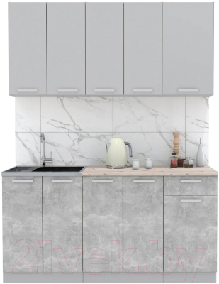 Готовая кухня Интерлиния Мила Лайт 1.6-60 - фото