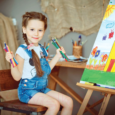 Набор акварельных карандашей Юнландия Юный волшебник / 181404