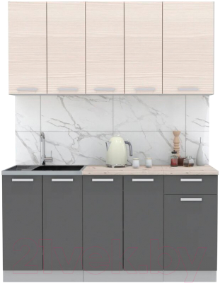 Готовая кухня Интерлиния Мила Лайт 1.6-60 - фото