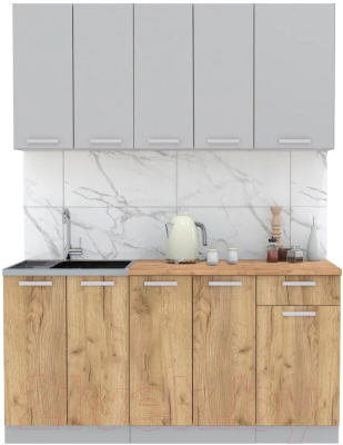 Готовая кухня Интерлиния Мила Лайт 1.6-60 - фото