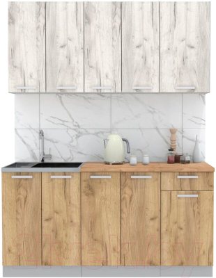 Готовая кухня Интерлиния Мила Лайт 1.6-60 - фото