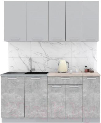 Готовая кухня Интерлиния Мила Лайт 1.7 - фото