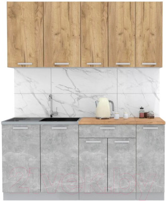 Готовая кухня Интерлиния Мила Лайт 1.7 - фото