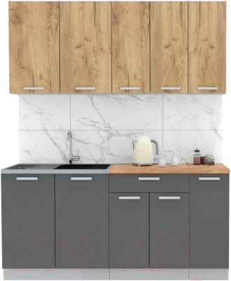 Готовая кухня Интерлиния Мила Лайт 1.7 - фото