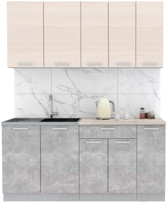 Готовая кухня Интерлиния Мила Лайт 1.7 - фото