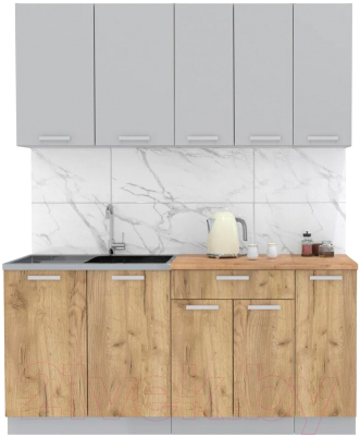 Готовая кухня Интерлиния Мила Лайт 1.7 - фото