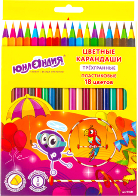 Набор цветных карандашей Юнландия Карнавал / 181685 - фото